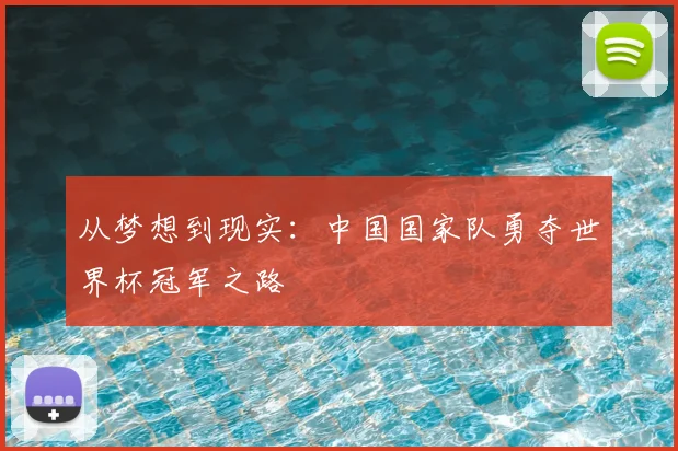 从梦想到现实：中国国家队勇夺世界杯冠军之路